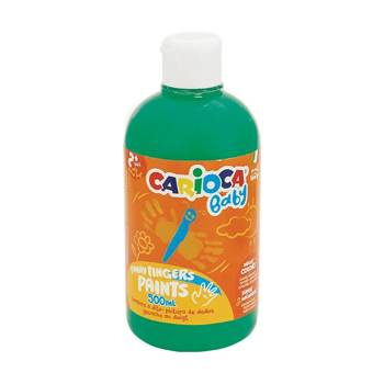 Farba do malowania palcami Carioca Baby 500ml zielona