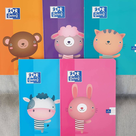 Zeszyt Oxford A5 16 kartek linia podwójna kolorowa Kids