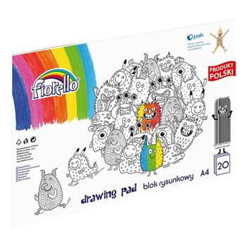 Blok rysunkowy A4 20 kartek Fiorello