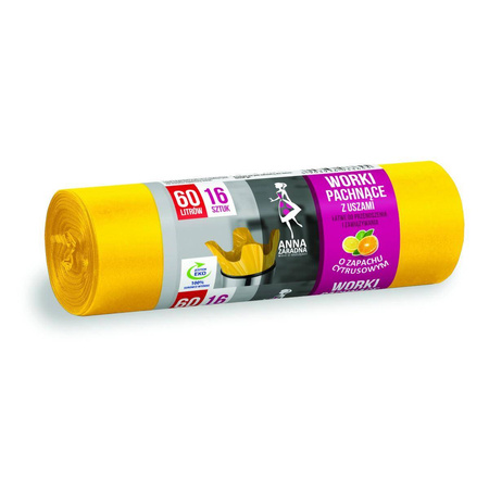 Worki na śmieci z uszami Anna Zaradna 60l