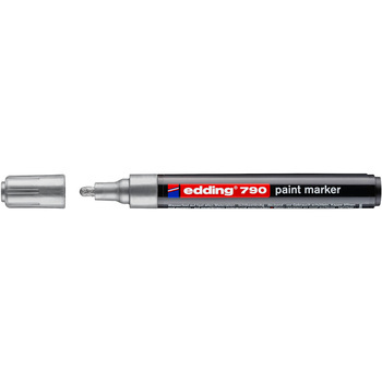 Marker lakierowy Edding 790 końcówka okrągła 2-3mm srebrny