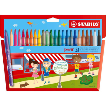 Pisaki Stabilo Power 24 kolory