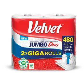 Ręczniki papierowe Velvet Jumbo Duo 2 sztuki