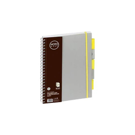 Kołobrulion Notobook A4 100 kartek w kratkę Grand szary