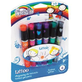 Długopis do tatuażu Fiorello 6 sztuk