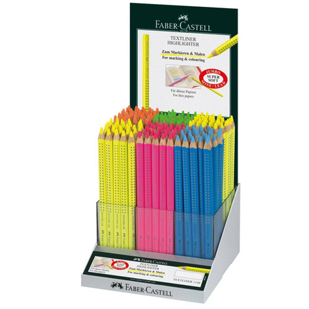 Zakreślacze Faber Castell Textliner 1148 w kredce 180 sztuk