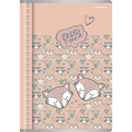 Zeszyt A5 w kolorową linie 32 kartki Friends Top 2000