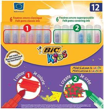 Flamastry Bic  Mini Colour&Creativer 10+2