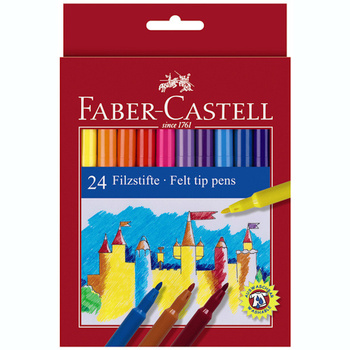Flamastry Faber Castell 24 kolory