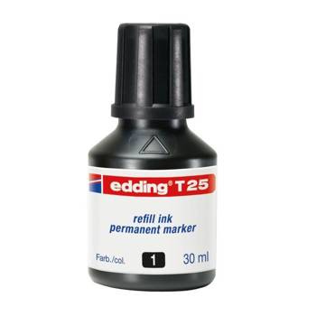 Tusz do markerów permanentnych Edding 30ml czarny