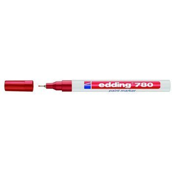 Marker lakierowany Edding 0.8mm czerwony