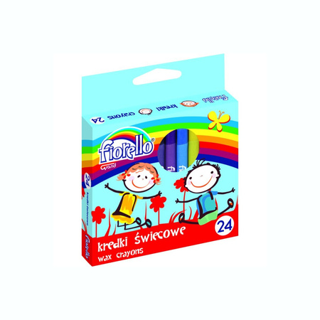 Kredki świecowe 24 kolory Fiorello