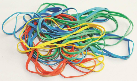 Gumki recepturki Q-Connect krzyżowe 100mm X-Bands