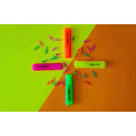 Kolorowe spinacze 28mm neonowe Memobe a`100