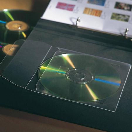 Kieszeń samoprzylepna 3L na CD/DVD z klapką 127x127mm