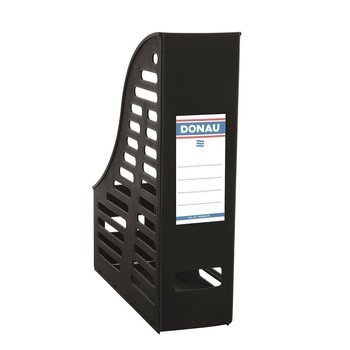 Pojemnik na dokumenty A4 plastikowy 85mm ażurowy składany Donau czarny