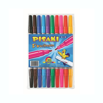 Pisaki dwustronne 10 kolorów Kamet