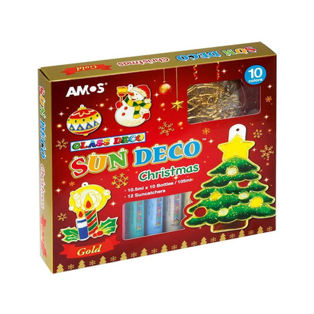 Farby witrażowe Christmas Amos 10 kolorów