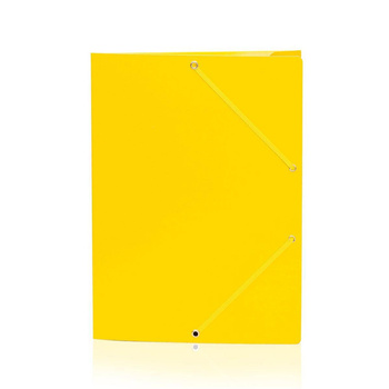 Teczka z gumką Donau A4 kartonowa gładka żółty