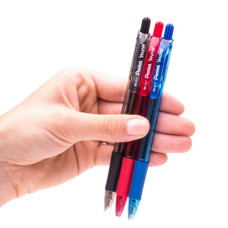 Długopis automatyczny Pentel BK417 czerwony