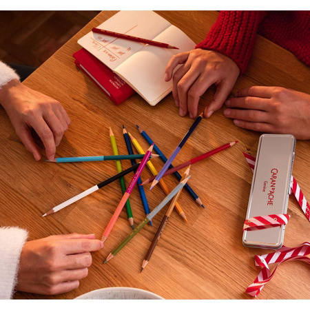 Kredki akwarelowe Caran d`Ache Prismalo Bicolor dwustronne 10/20 kolorów