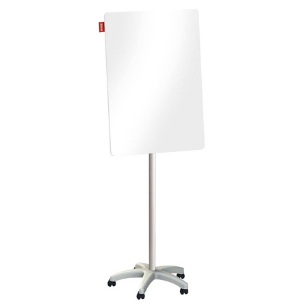 Flipchart mobilny szklany Memobe 70x100x220cm biały