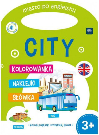 Kolorowanka z naklejkami dla dzieci angielski Interdruk