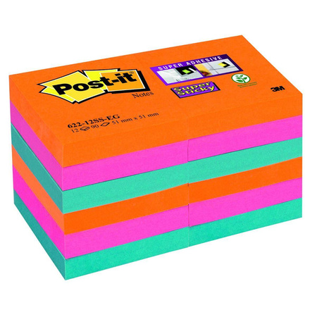 Karteczki samoprzylepne 47x47mm Post-it Super Sticky paleta bangkok