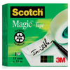 Taśma biurowa Scotch Magic 19mm x 33m 6 sztuk + podajnik C-18 gratis