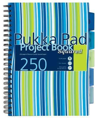 Kołozeszyt A4 w kratkę 250 stron Pukka Pad Project Book Stripes