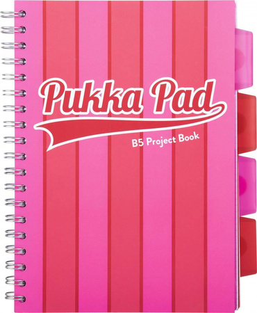 Kołozeszyt A4 w kratkę Pukka Pad Project Book Vogue różowy