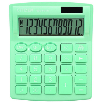 Kalkulator biurowy Citizen SDC-812 zielony