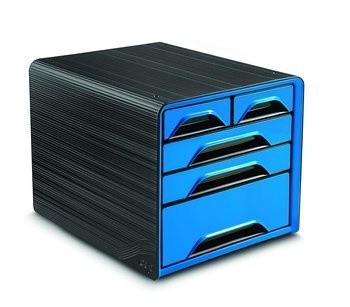 Zestaw 5 szufladek Cep Smoove czarny niebieski