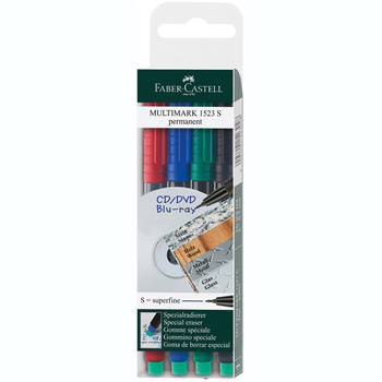 Foliopis Faber Castell Multimark rozmiar M 1.0 mm 4 kolory