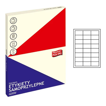 Etykiety samoprzylepne Grand 64.6x33.8 mm