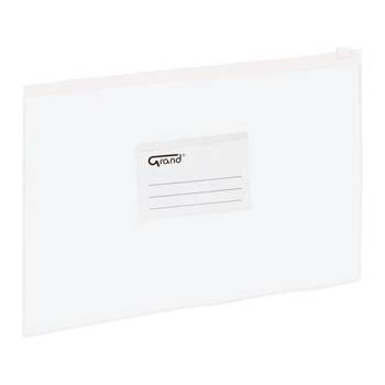 Torebka z suwakiem Grand EC007B A5 biały