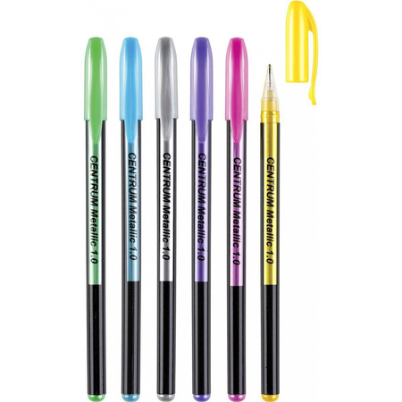 Długopis żelowy Panta Plast metalizowany 6 kolorów