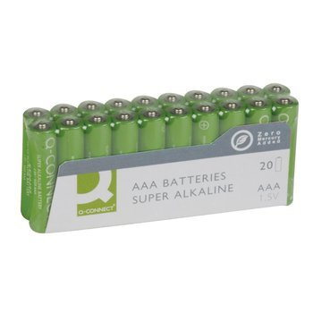 Baterie AAA LR03 1.5V alkaliczne Q-Connect 20 sztuk