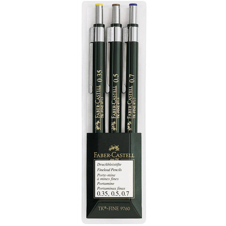 Ołówek automatyczny Faber Castell TK-Fine 3szt (0.35 i 0.5 i 0.7mm)
