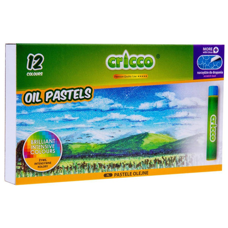 Pastele olejne Cricco 12 kolorów