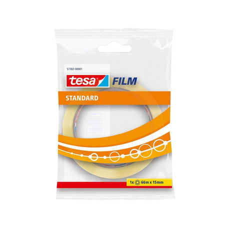 Taśma klejąca biurowa Tesafilm Standard 66m x 15mm