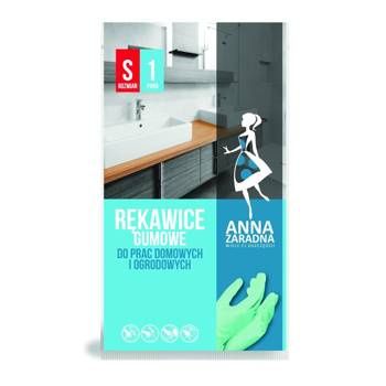 Rękawice gumowe S Anna Zaradna