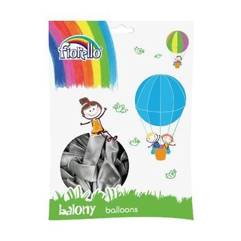 Balony metalizowane srebrne 10 Fiorello