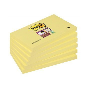 Karteczki samoprzylepne 127x76mm Post-it Super Sticky 655-6S