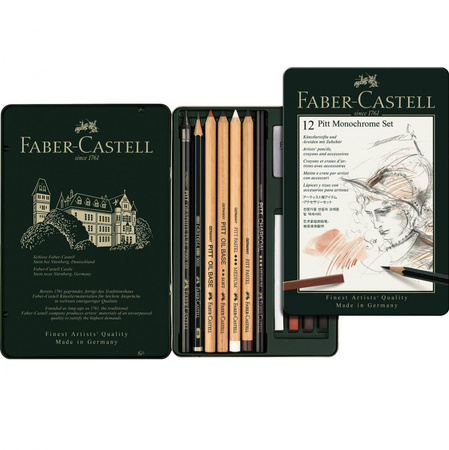 Zestaw Pitt Faber Castell Monochrome 12 elementów