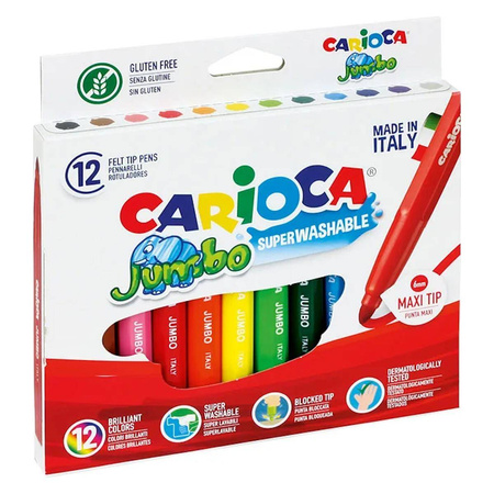 Pisaki Jumbo Carioca 12 kolorów