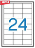 Etykiety samoprzylepne Apli uniwersalne białe 64.6x33.8mm