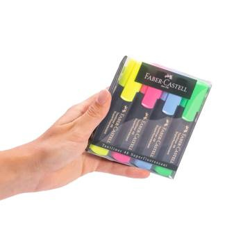 Zakreślacze Faber Castell Textliner 48 Refill 4 sztuki