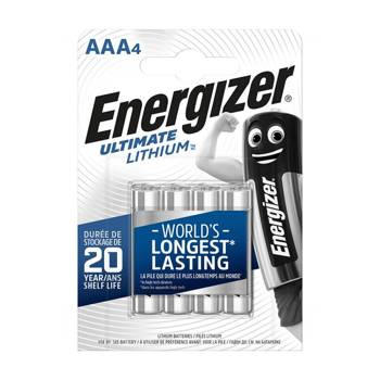 Baterie AAA L92 1.5V Energizer Ultimate Lithium 4 sztuki