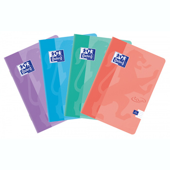Zeszyt Oxford A5 w kratkę 60 kartek pastel miękka okładka Touch